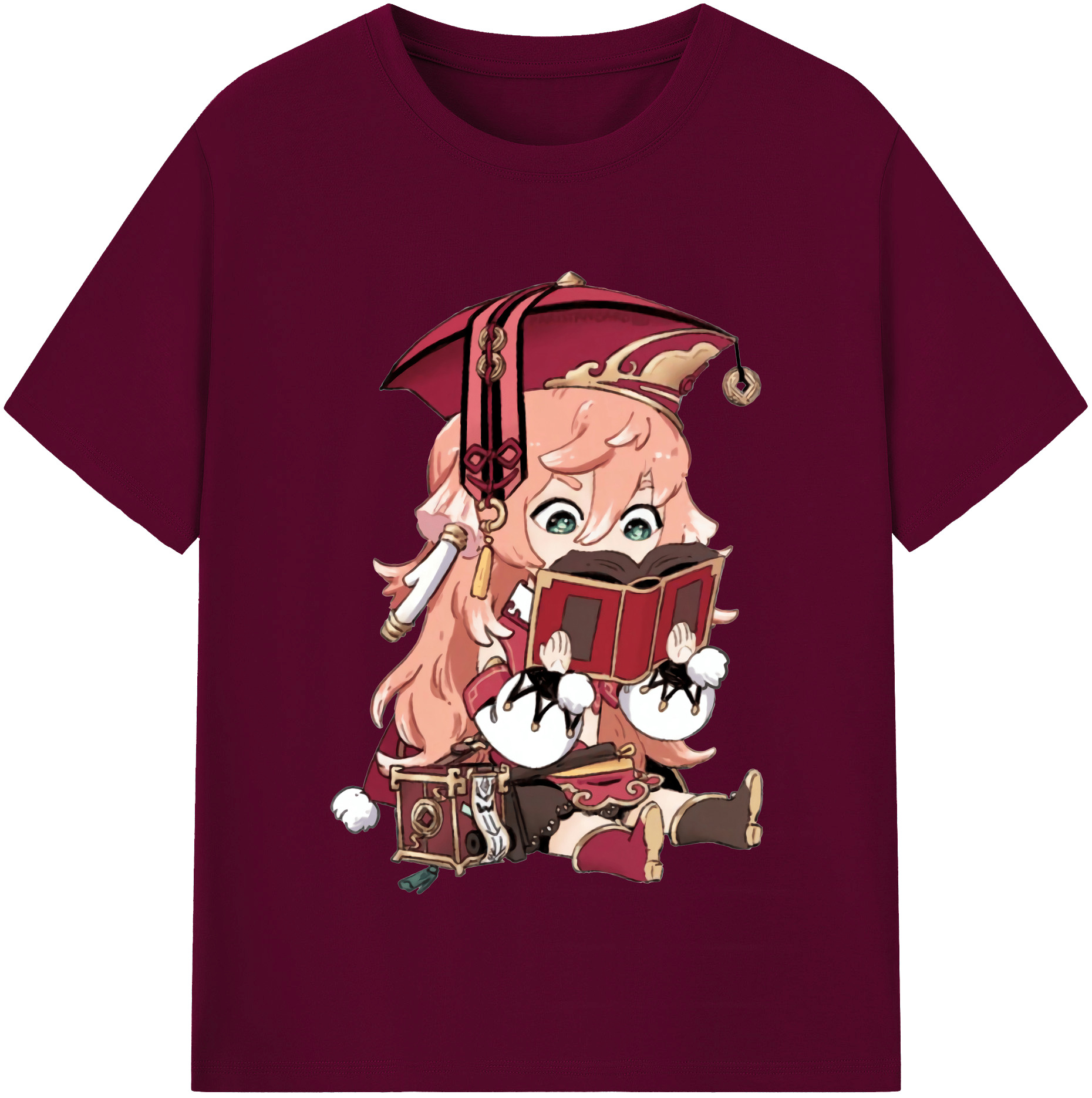 げんし神 ヤンフェイ genshin Yanfei レディースカジュアルプリントTシャツ（綿100％）